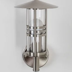 Applique Exterieure Forli Acier Inoxydable, Transparent, 1 Lumiere