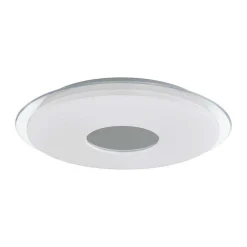 Applique Murale / Plafonnier Eglo Lanciano-C Led Transparent, Blanc, 1 Lumiere