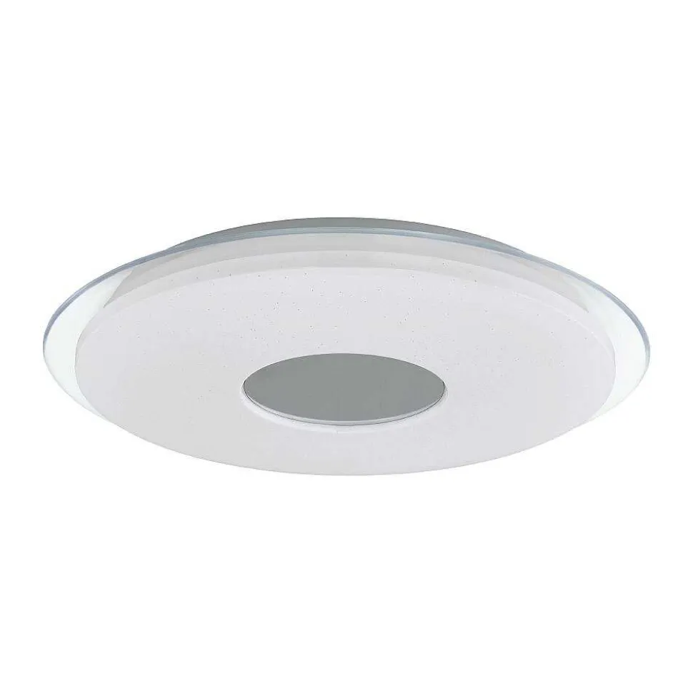 Applique Murale / Plafonnier Eglo Lanciano-C Led Transparent, Blanc, 1 Lumiere