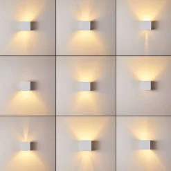 Applique Murale Badajoz Blanc, 1 Lumiere