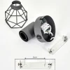 Applique Murale Baripada Anthracite, Chrome, 1 Lumiere