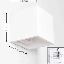 Applique Murale Braslo Blanc, 1 Lumiere