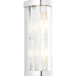 Applique Murale Brillliant Lemont Argente, 2 Lumieres
