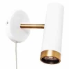 Applique Murale By Rydens Pulse Or, Blanc, 1 Lumiere