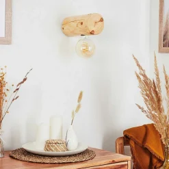 Applique Murale Canedo Brun, 1 Lumiere