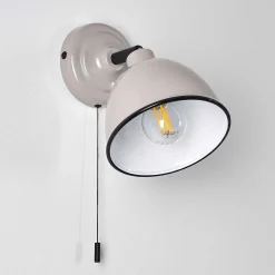 Applique Murale Catharine Gris, 1 Lumiere