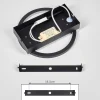 Applique Murale Cornol Led Ecru, Noir, 1 Lumiere