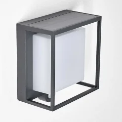 Applique Murale D'Exterieur Lansing Led Anthracite, 1 Lumiere, Detecteur De Mouvement