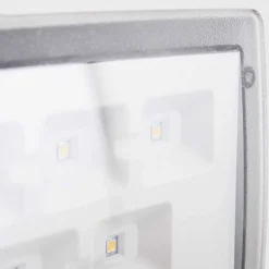 Applique Murale D'Exterieur Loit Led Blanc, 1 Lumiere, Detecteur De Mouvement