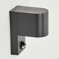 Applique Murale D'Exterieur Kingstown Anthracite, Transparent, 1 Lumiere, Detecteur De Mouvement