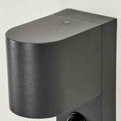 Applique Murale D'Exterieur Kingstown Anthracite, Transparent, 1 Lumiere, Detecteur De Mouvement