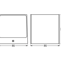 Applique Murale D'Exterieur Ledvance Smart+ Gris, 1 Lumiere