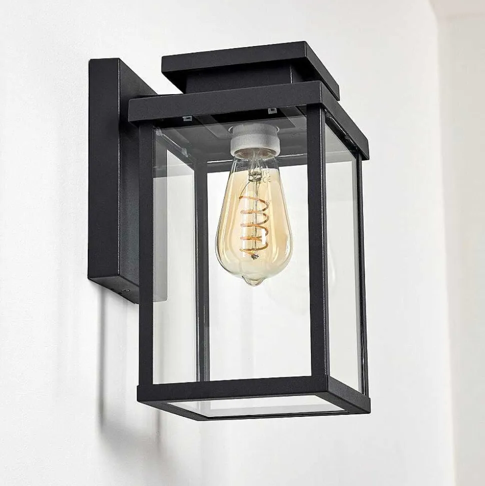 Applique Murale D'Exterieur Tieva Noir, 1 Lumiere