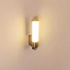 Applique Murale D'Exterieur Vason Led Acier Inoxydable, 1 Lumiere, Detecteur De Mouvement