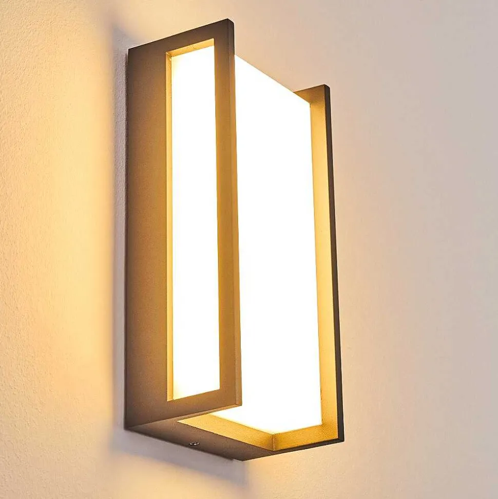 Applique Murale D'Exterieur Skove Led Anthracite, 1 Lumiere