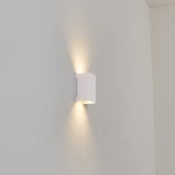 Applique Murale D'Exterieur Tamarin Led Blanc, 1 Lumiere
