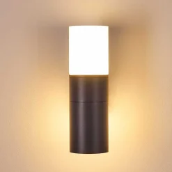 Applique Murale D'Exterieur Baulund Led Anthracite, 1 Lumiere