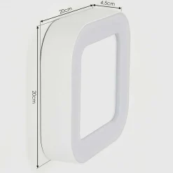 Applique Murale D'Exterieur Paleroo Led Blanc, 1 Lumiere
