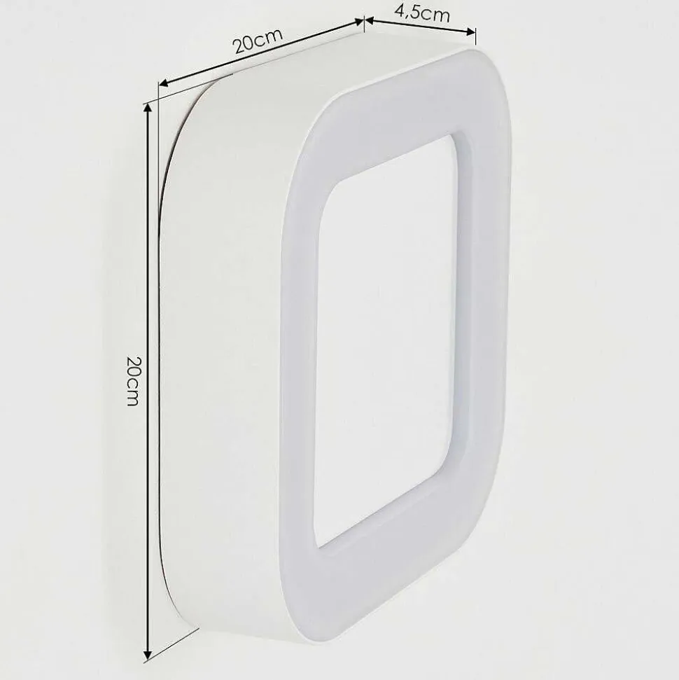 Applique Murale D'Exterieur Paleroo Led Blanc, 1 Lumiere