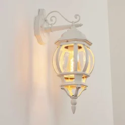 Applique Murale D'Exterieur Lentua Blanc, 1 Lumiere
