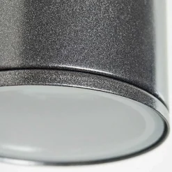 Applique Murale D'Exterieur Brachy Led Noir, 2 Lumieres