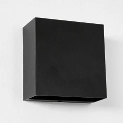 Applique Murale D'Exterieur Spidern Led Noir, 1 Lumiere