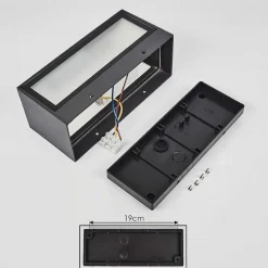 Applique Murale D'Exterieur Spidern Led Anthracite, 1 Lumiere, Changeur De Couleurs