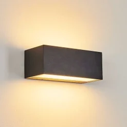 Applique Murale D'Exterieur Spidern Led Anthracite, 1 Lumiere, Changeur De Couleurs