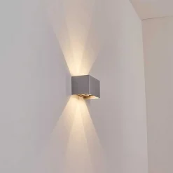 Applique Murale D'Exterieur Tamarin Led Gris, 1 Lumiere