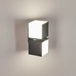 Applique Murale D'Exterieur Swanek Led Anthracite, 1 Lumiere