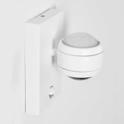 Applique Murale D'Exterieur Borlo Led Blanc, 2 Lumieres, Detecteur De Mouvement