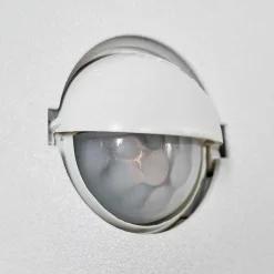 Applique Murale D'Exterieur Borlo Led Blanc, 2 Lumieres, Detecteur De Mouvement