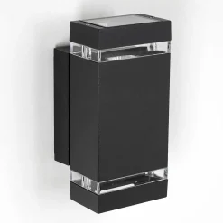 Applique Murale D'Exterieur Edevik Anthracite, 2 Lumieres