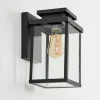 Applique Murale D'Exterieur Tieva Noir, 1 Lumiere, Detecteur De Mouvement