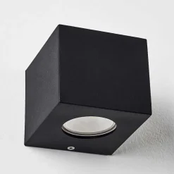 Applique Murale D'Exterieur Jonava Led Noir, 2 Lumieres