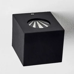 Applique Murale D'Exterieur Jonava Led Noir, 2 Lumieres