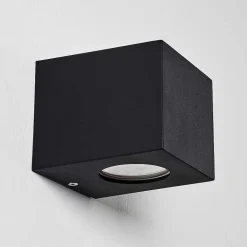 Applique Murale D'Exterieur Jonava Led Noir, 2 Lumieres