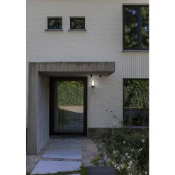 Applique Murale D'Exterieur Lutec Pollux Led Anthracite, 1 Lumiere, Detecteur De Mouvement