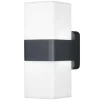 Applique Murale D'Exterieur Ledvance Cube Gris, 1 Lumiere, Changeur De Couleurs