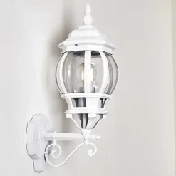 Applique Murale D'Exterieur Lentua Blanc, 1 Lumiere