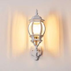 Applique Murale D'Exterieur Lentua Blanc, 1 Lumiere
