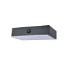 Applique Murale D'Exterieur Lutec Fadi Led Noir, 1 Lumiere, Detecteur De Mouvement