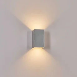 Applique Murale D'Exterieur Tamarin Led Gris, 1 Lumiere