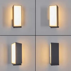 Applique Murale D'Exterieur Swanek Led Anthracite, 1 Lumiere