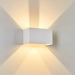 Applique Murale D'Exterieur Tamarin Led Blanc, 1 Lumiere