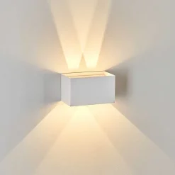 Applique Murale D'Exterieur Tamarin Led Blanc, 1 Lumiere