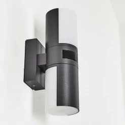 Applique Murale D'Exterieur Baulund Led Anthracite, 1 Lumiere, Detecteur De Mouvement