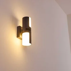 Applique Murale D'Exterieur Baulund Led Anthracite, 1 Lumiere, Detecteur De Mouvement