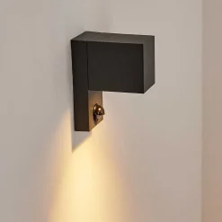 Applique Murale D'Exterieur Kingstown Anthracite, Transparent, 1 Lumiere, Detecteur De Mouvement