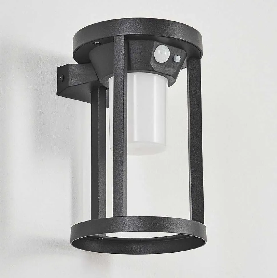 Applique Murale D'Exterieur Lokpano Led Noir, 1 Lumiere, Detecteur De Mouvement, Changeur De Couleurs